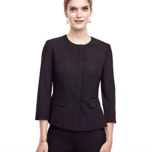 Ann Taylor Petite Fitted Peplum Blazer